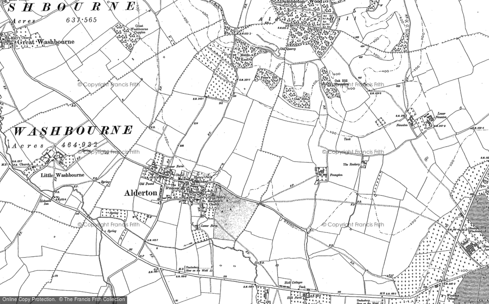 Old Map of Alderton, 1883 in 1883