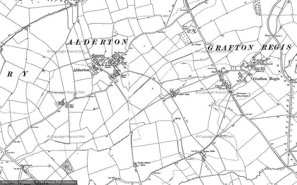 Old Map of Alderton, 1902 in 1902