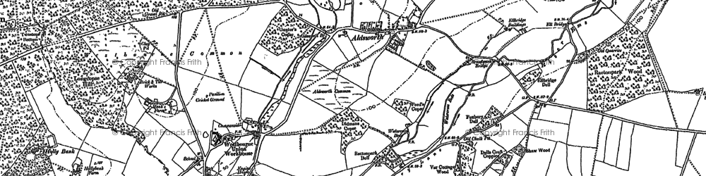 Old map of Aldsworth in 1910