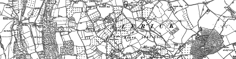 Old map of Alfrick Pound in 1903