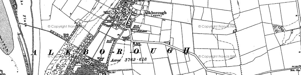 Old map of Alkborough in 1904