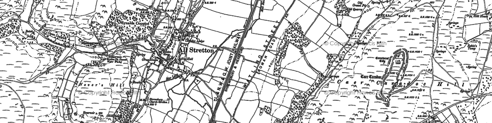 Old map of All Stretton in 1882