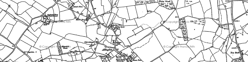 Old map of Bolehyde Manor in 1899