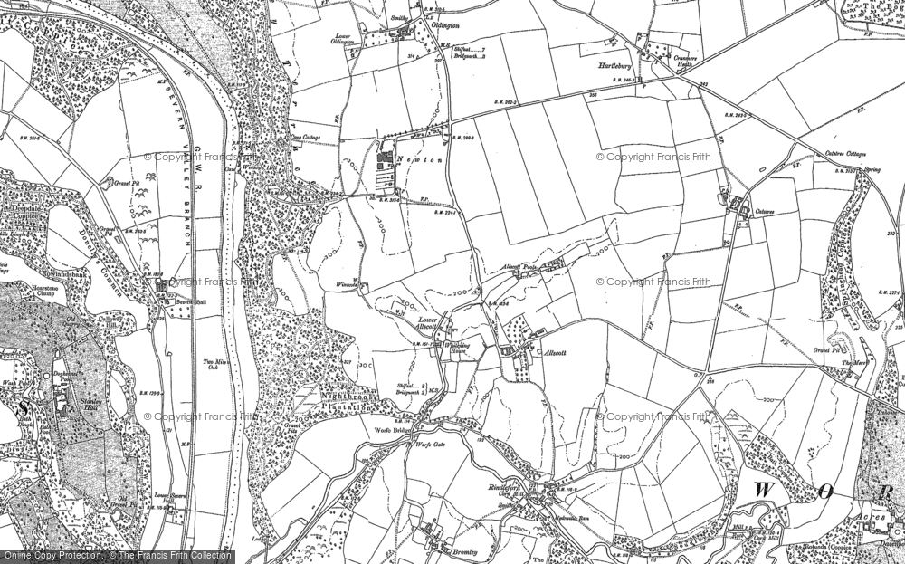 Old Map of Allscott, 1882 - 1901 in 1882