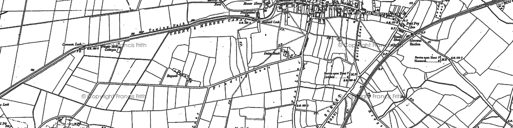 Old map of Alrewas in 1882