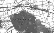 Old Map of Althorp, 1884