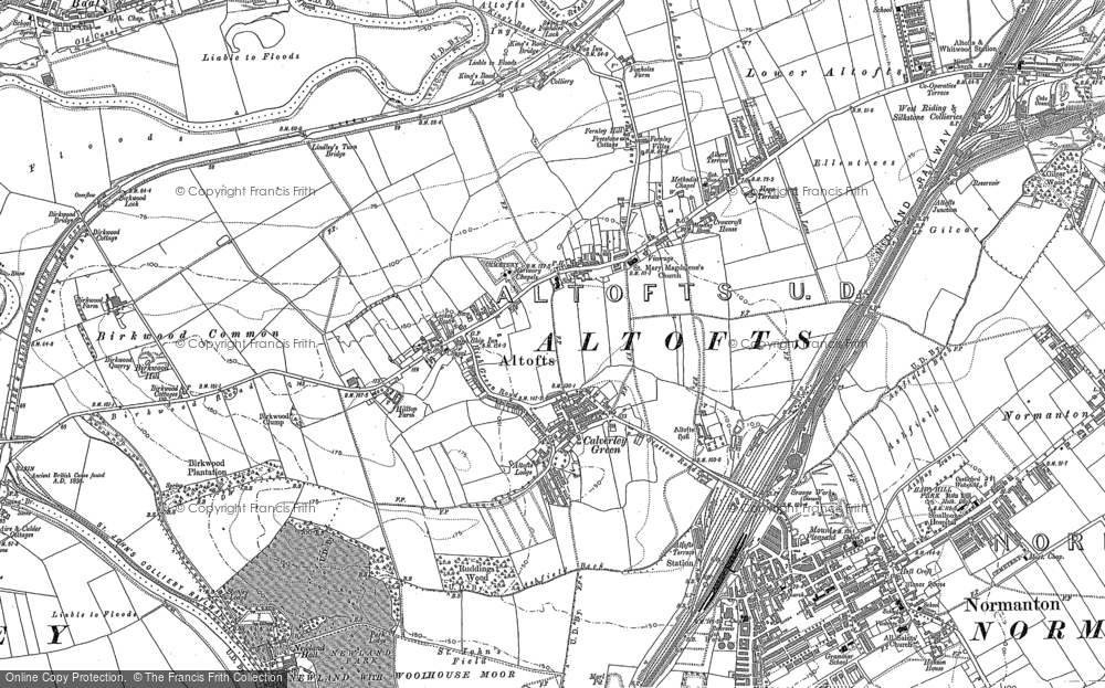 Old Map of Altofts, 1890 - 1892 in 1890