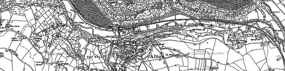 Old map of Tithebarn in 1880