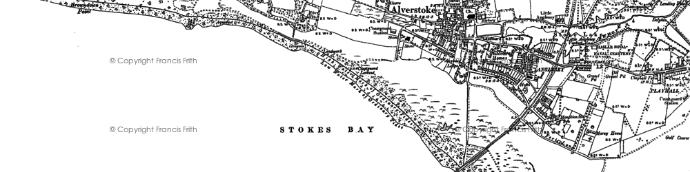 Old map of Alverstoke in 1907