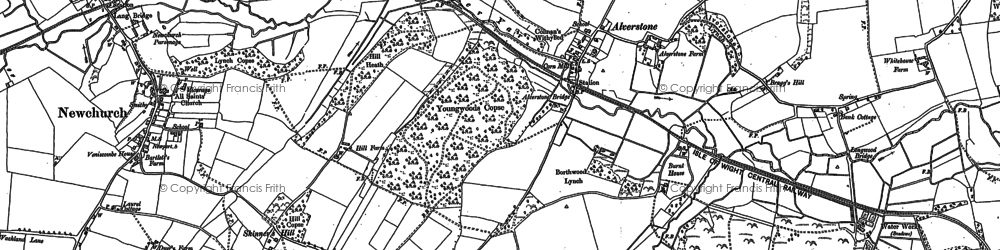 Old map of Alverstone in 1896