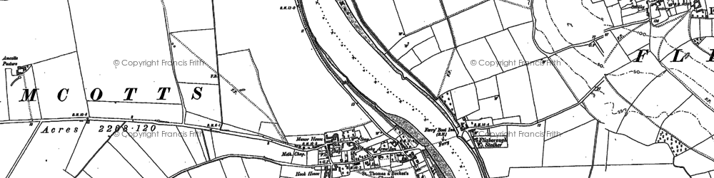 Old map of Amcotts in 1906