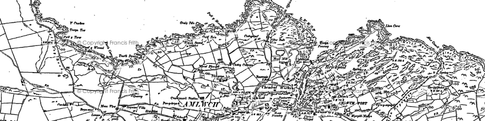 Old map of East Mouse in 1899