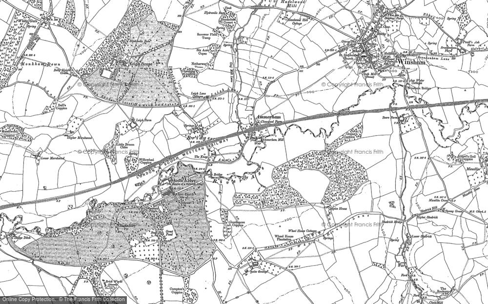 Old Map of Ammerham, 1901 in 1901