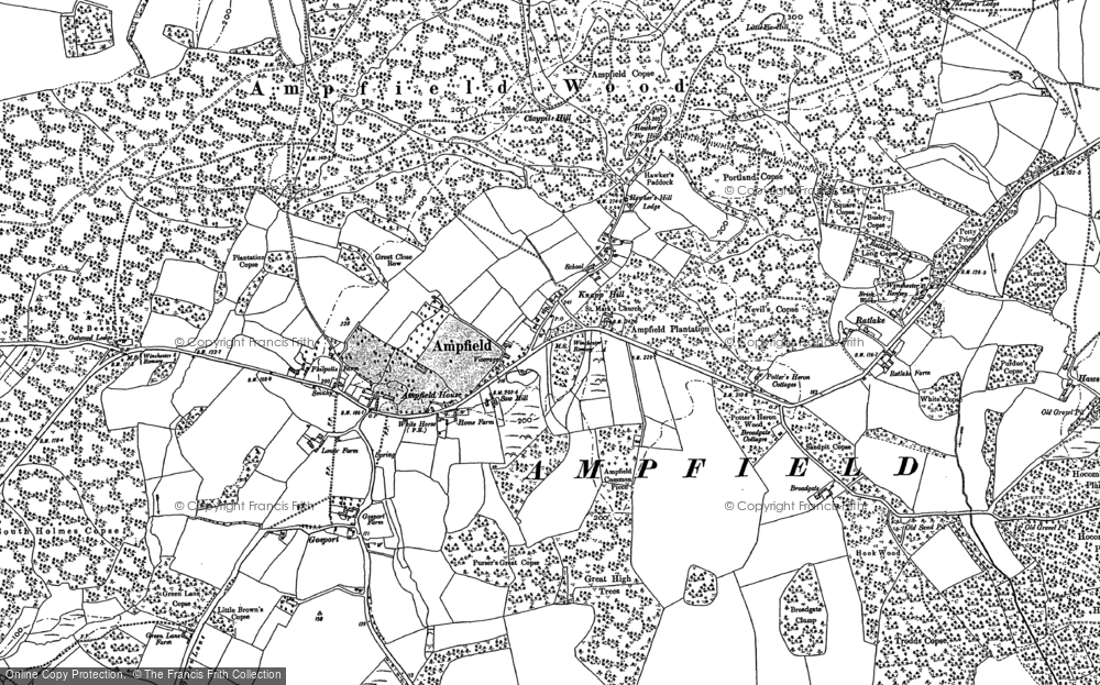 Old Map of Historic Map covering Knapp in 1895
