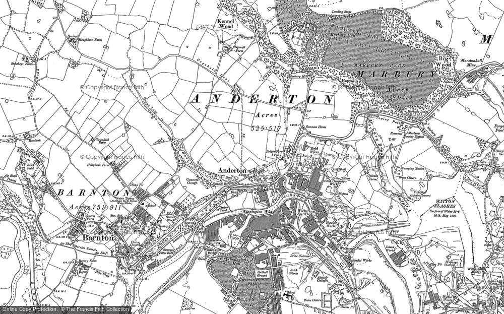 Old Map of Anderton, 1897 in 1897