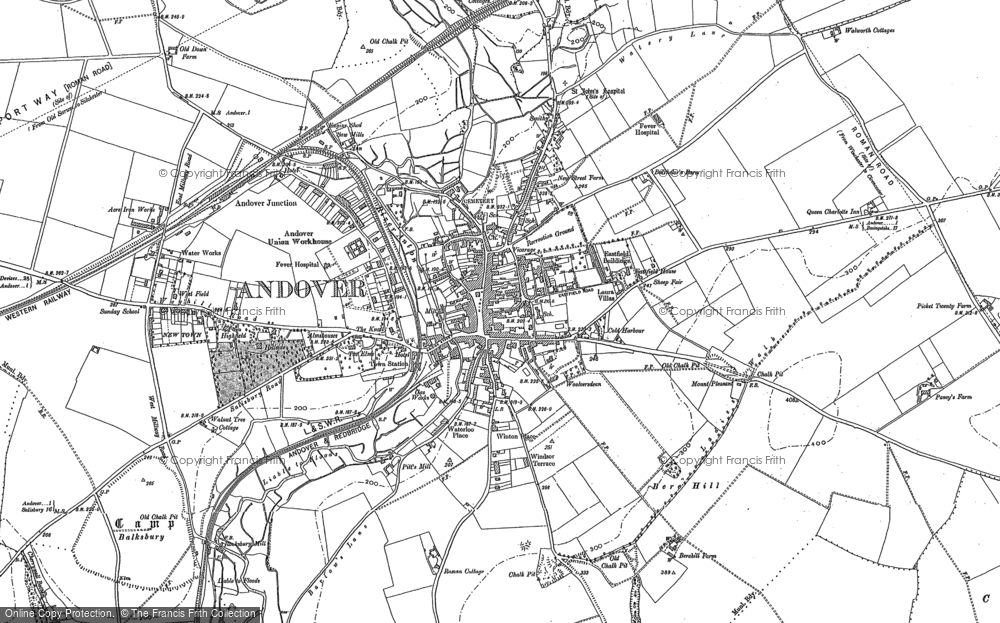 Old Map of Andover, 1894 in 1894