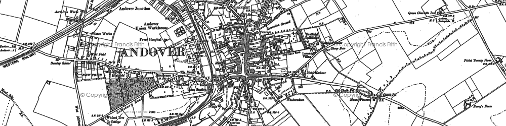 Old map of Andover in 1894