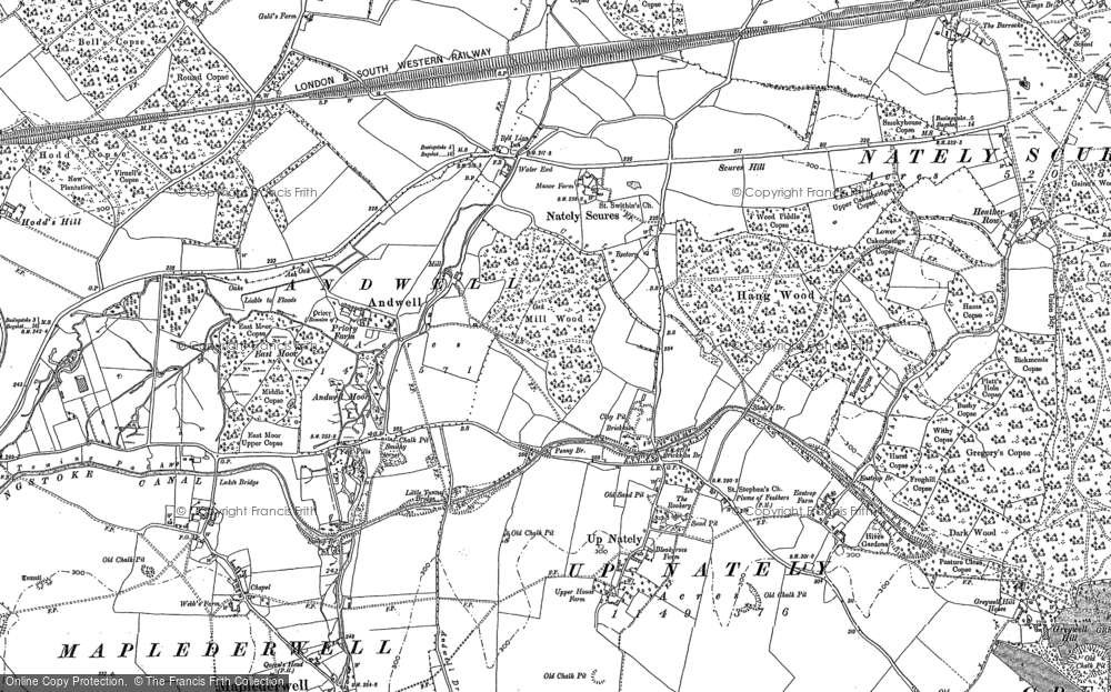 Old Map of Andwell, 1894 in 1894