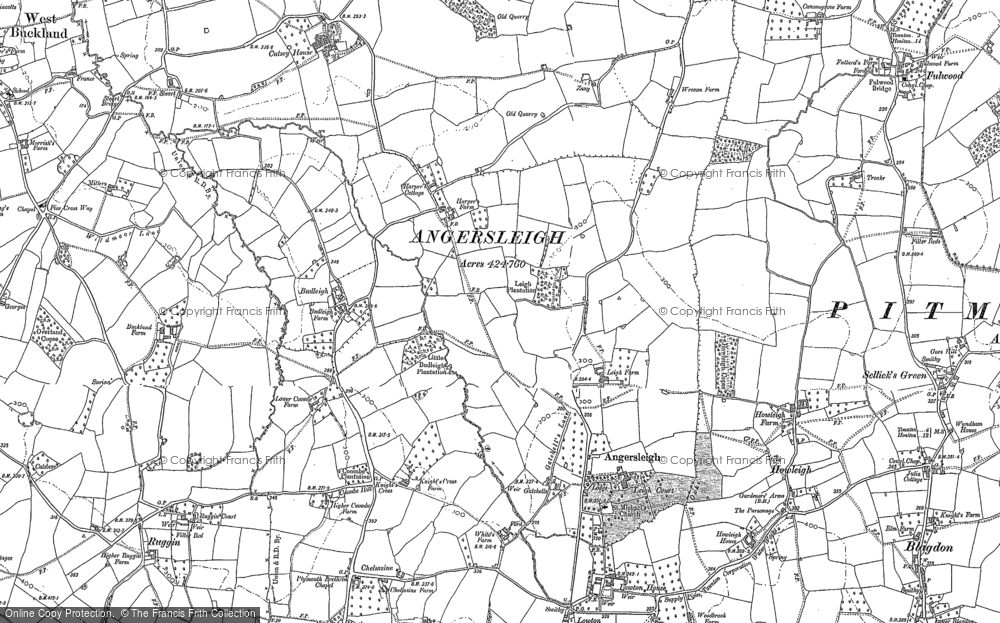Old Map of Historic Map covering Budleigh in 1903