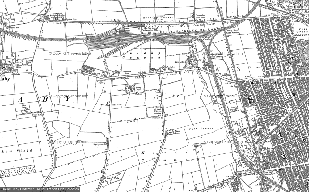 Old Map of Historic Map covering East Ella in 1888
