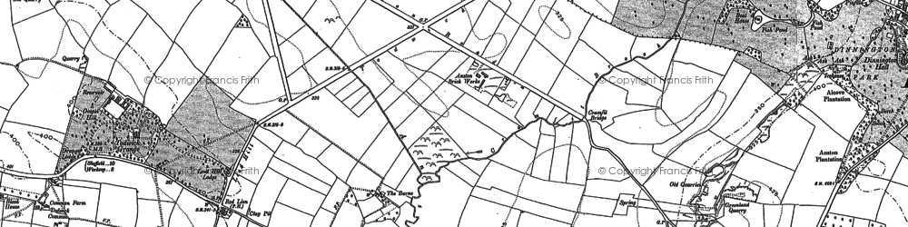Old map of Anston Brook in 1890