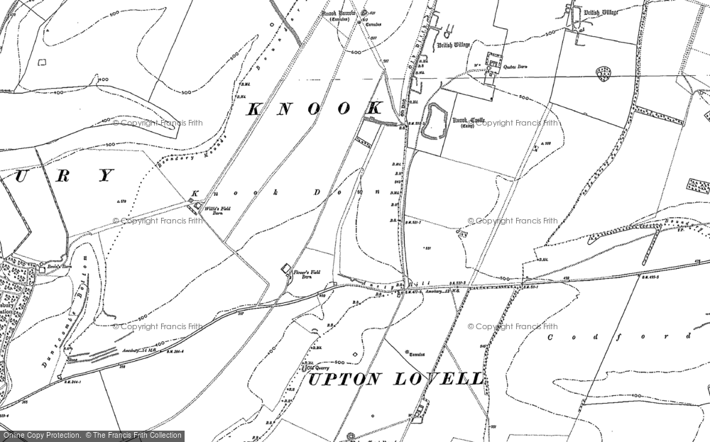 Old Map of Ansty Hill, 1899 in 1899