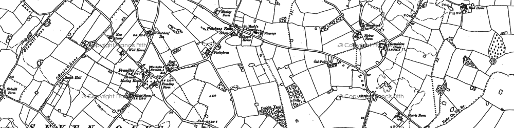 Old map of Antrobus Ho in 1897