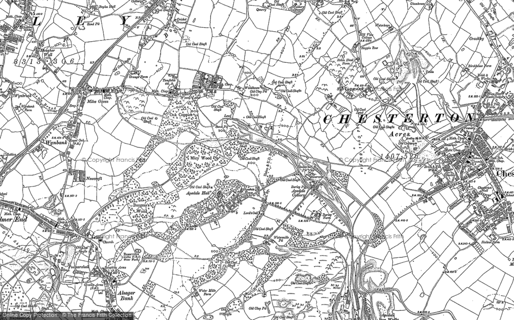 Old Map of Apedale, 1898 in 1898
