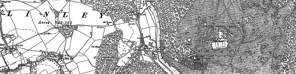 Old map of Apley Forge in 1882