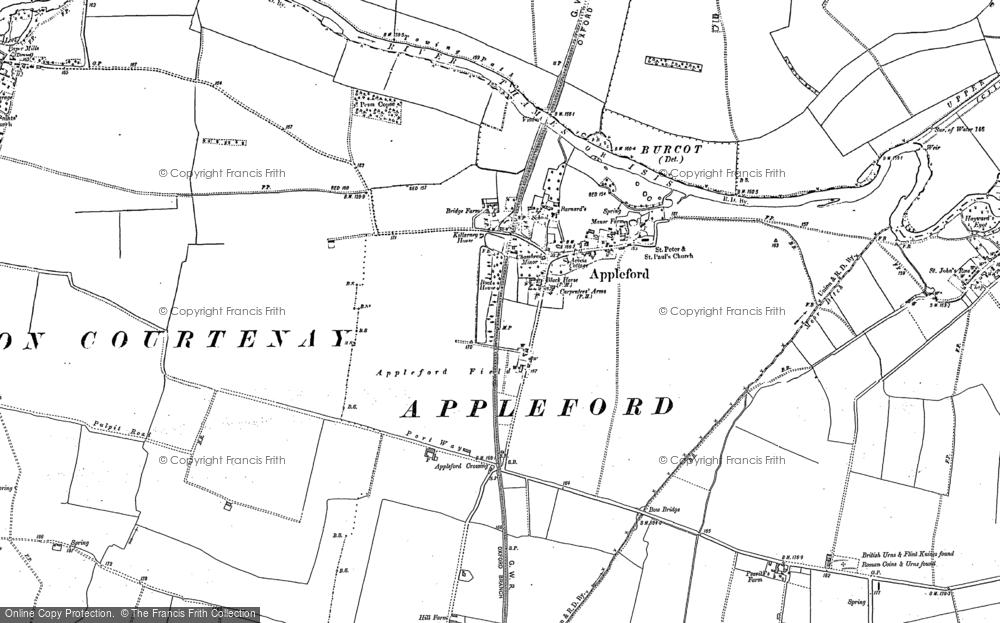 Old Map of Appleford, 1898 - 1910 in 1898