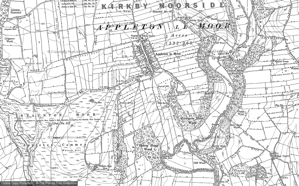 Old Map of Appleton-le-Moors, 1892 in 1892