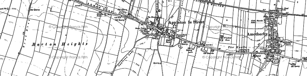 Old map of Appleton-le-Street in 1889