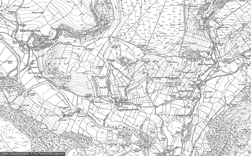 Old Map of Appletreewick, 1907 in 1907