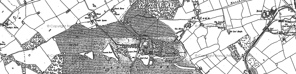Old map of Arbury in 1886