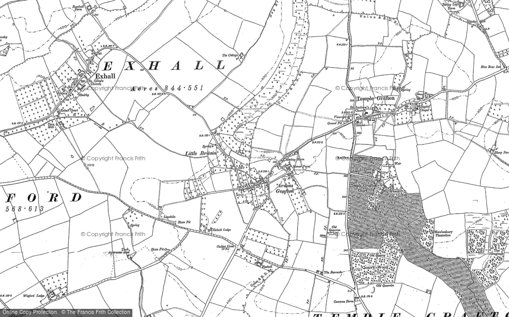 Old Map of Historic Map covering Little Britain in 1883