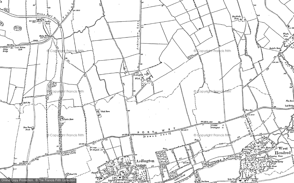 Old Map of Ardington Wick, 1898 in 1898
