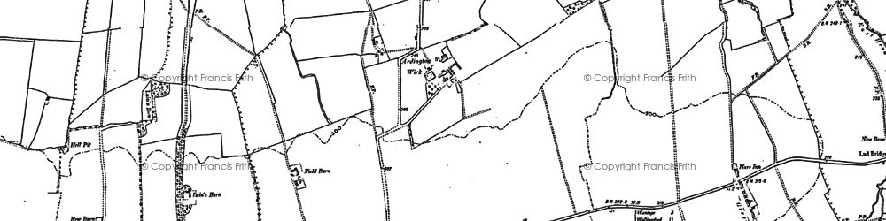 Old map of Ardington Wick in 1898