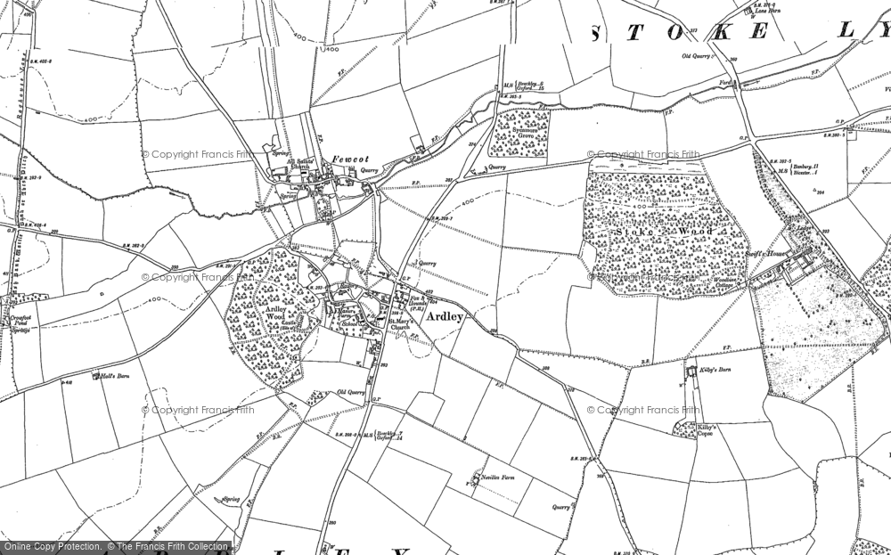 Old Map of Ardley, 1898 - 1920 in 1898