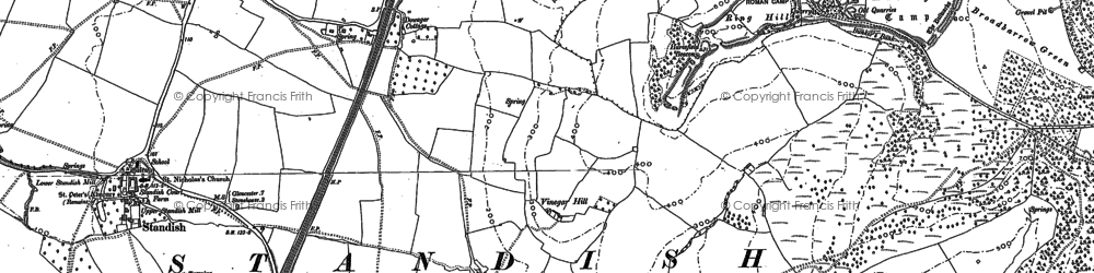 Old map of Arlebrook in 1882