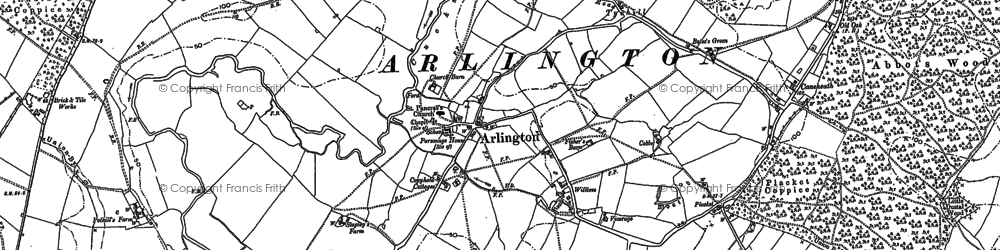 Old map of Wickstreet in 1898