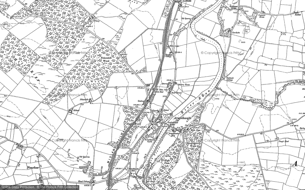 Old Map of Armathwaite, 1899 in 1899