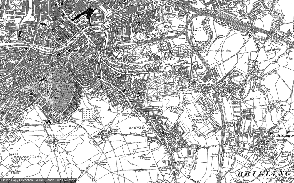 Old Map of Arno's Vale, 1902 in 1902