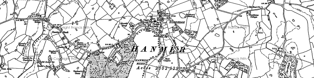 Old map of Merehead in 1909