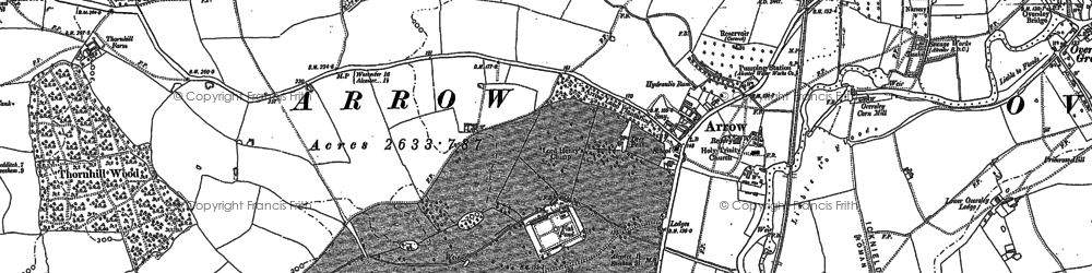 Old map of Arrow in 1885