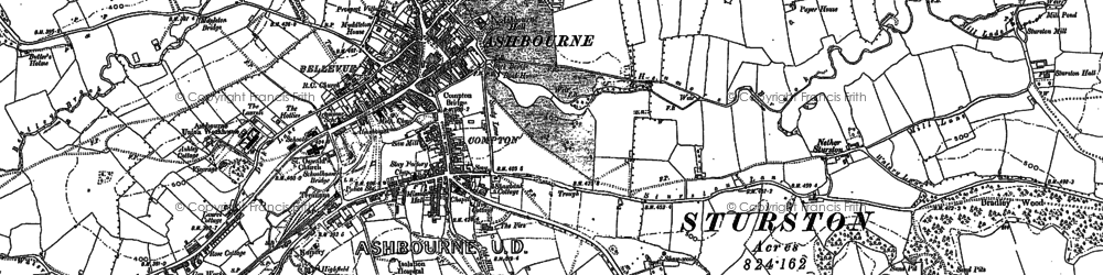 Old map of Ashbourne Green in 1880