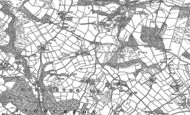 Old Map of Ashburton Down, 1885