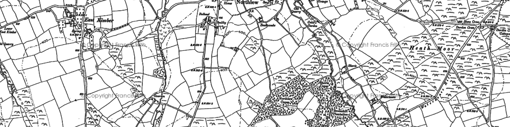 Old map of Ashbury in 1884