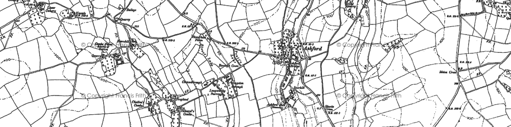 Old map of Ley in 1885