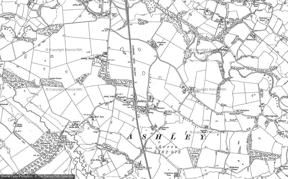 Old Map of Historic Map covering Birkin Brook in 1897