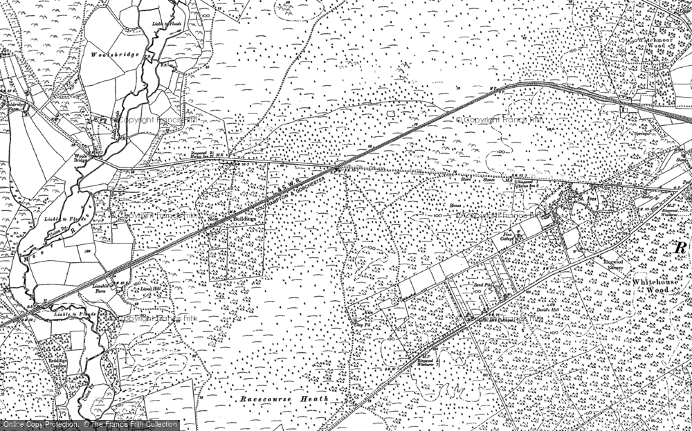Old Map of Ashley Heath, 1908 in 1908